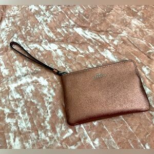 Coach pink wristlet !